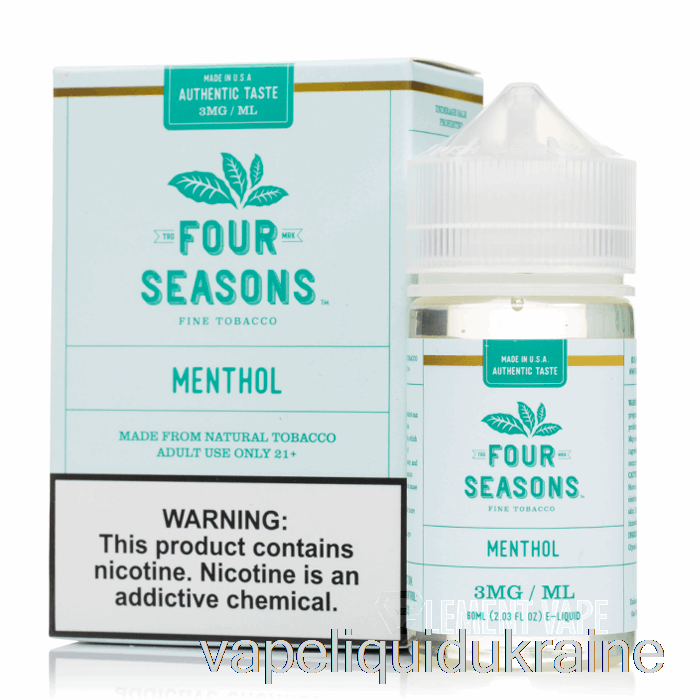 Vape Ukraine Menthol - Four Seasons - 60mL 12mg